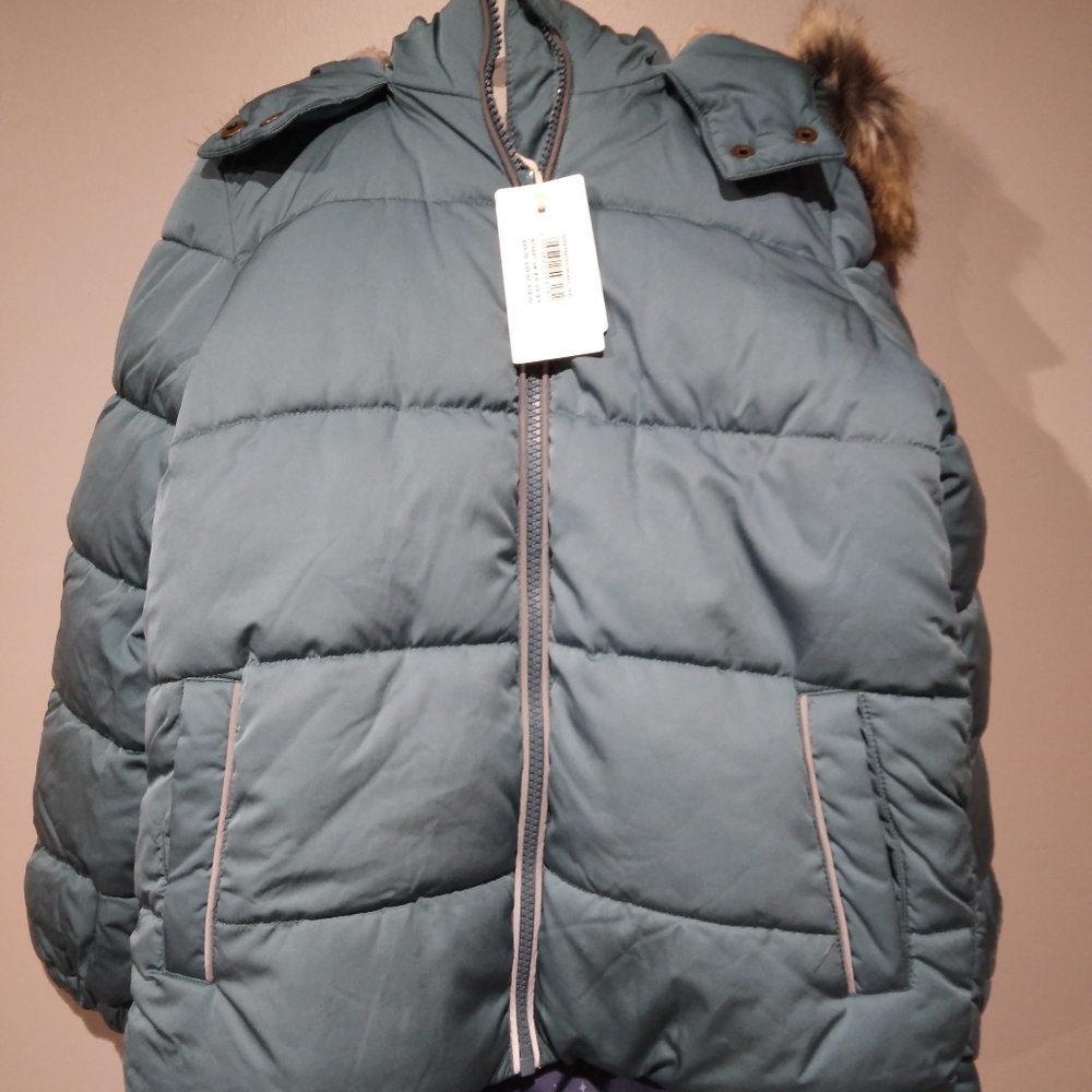 Fatface Elsie Padded Jacket Teal Size 8/9